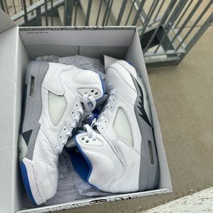 White grey light blue